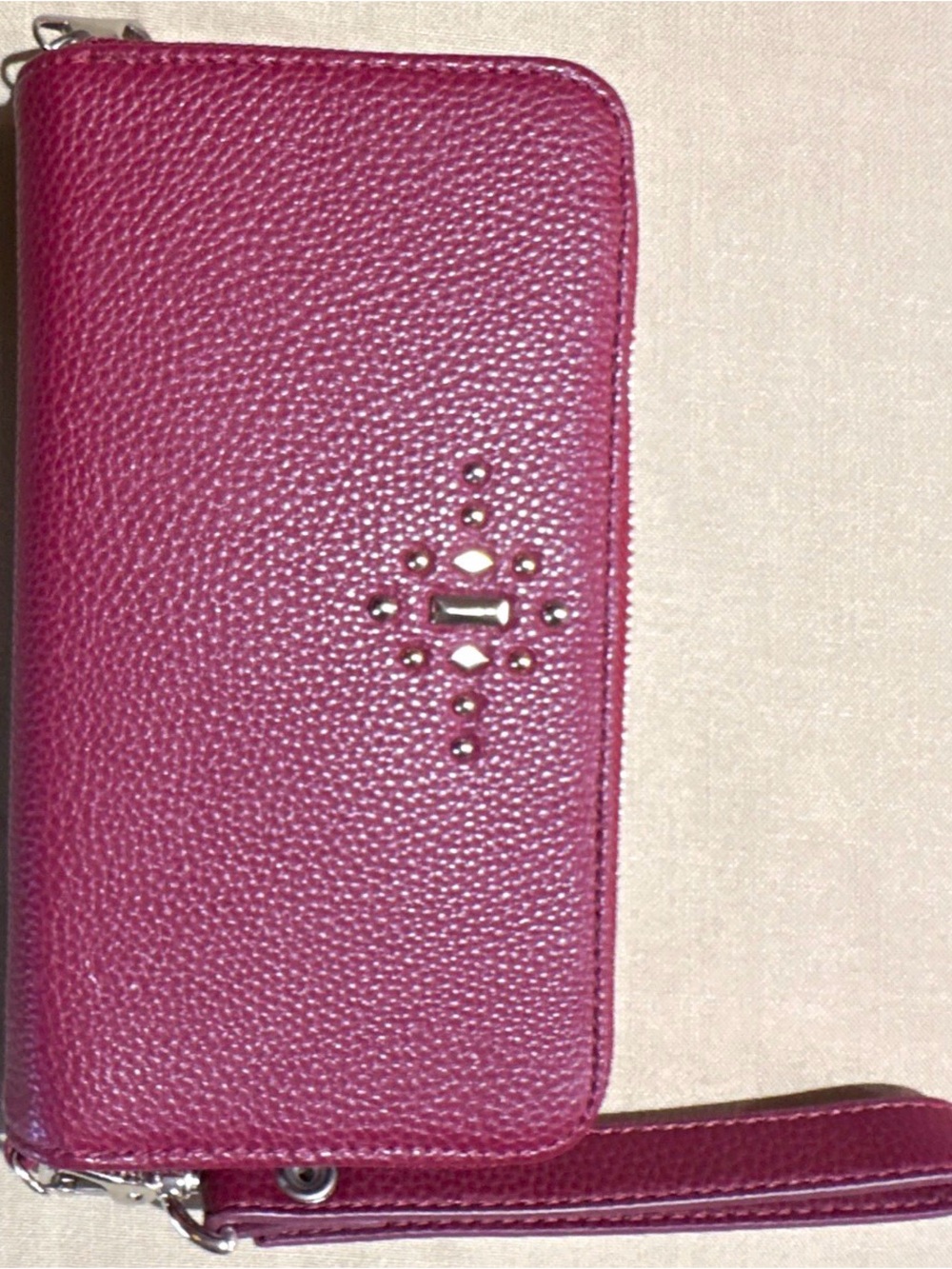 Thirty-One Burgundy Wristlet Wallet